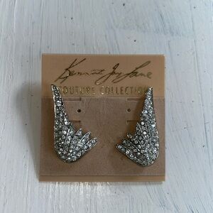 Kenneth Jay Lane pavé wings earrings. Posts. New.
